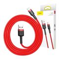 Baseus Cafule USB Lightning kábel 2,4 A 0,5 m (červený)
