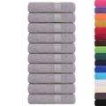 vidaXL Utierky na ruky FROGN 10 ks sivé 50x100 cm 360 g/m²