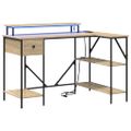 vidaXL Stôl Sonoma dub 120 x 79 x 86,5 cm Kompozitné drevo