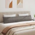 vidaXL Vankúše na pohovku 2 pcs Svetlosivá 200 x 40 cm