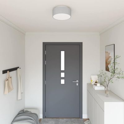 vidaXL Stropná lampa so bodmi Sivá 30 x 30 x 13,5 cm látka