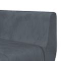 vidaXL Pohovka v tvare L tmavosivá 275x140x70 cm zamat