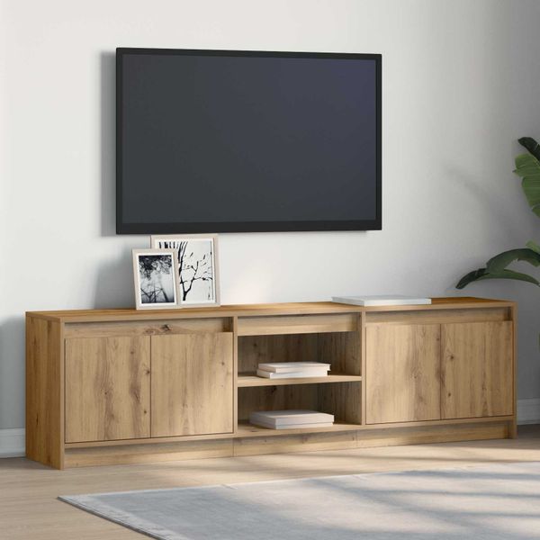 vidaXL TV jednotky 2 pcs Hnedá 180 x 34 x 50 cm Kompozitné drevo