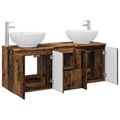 vidaXL Set kabinetov do kúpeľne 3 ks Staré drevo 49,5 x 44,5 x 65 cm