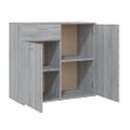 vidaXL Komoda sivá sonoma 80x36x75 cm spracované drevo