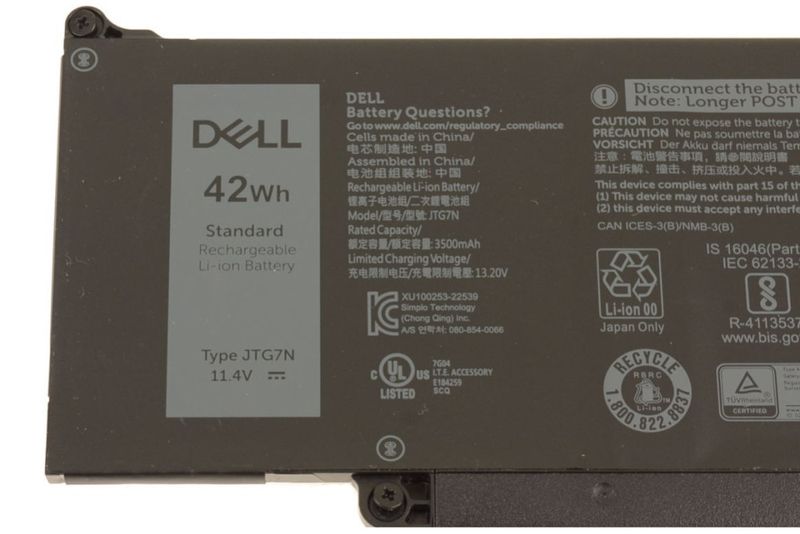 Dell baterie 3-cell 42W/HR LI-ION pro Latitude 3550, 5340, 5350, 5440, 5450, 5540, 5550 Dell Baterie 3-cell 42W/HR LI-ION pro Latitude
