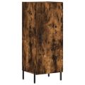 vidaXL Vysoká skrinka dymový dub 34,5x34x180 cm spracované drevo