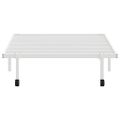 VidaXL Rám postele bez matraca Skladací Biela 107x203 cm Oceľ