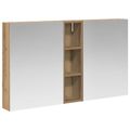 vidaXL Set kabinetov do kúpeľne 3 ks 120 x 14,5 x 70 cm