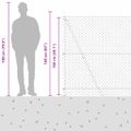 vidaXL Pletivový plot s betónovým podstavcom 10 x 1,5 m Zelená