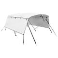 vidaXL Strieška Bimini s 3 oblúkmi a stenami 243x(170-182)x137 cm