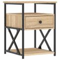 vidaXL Nočné stolíky 2 ks dub sonoma 40x42x55 cm kompozitné drevo