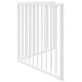 vidaXL Skladacia brána pre psa, 2 panely, biela 160 cm, topoľové drevo