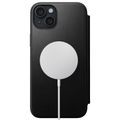 Puzdro Nomad Modern Leather Folio pre iPhone 15 Plus 6,7" čierne