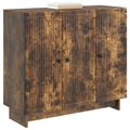 vidaXL Servírovacia skriňa Dymový dub 89 x 34,5 x 80 cm