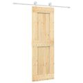 vidaXL Posuvné dvere Prírodná a biela 70 x 210 cm