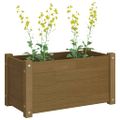 vidaXL Záhradné kvetináče 2 ks medovo-hnedé 60x31x31 cm borovicový masív