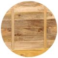 vidaXL Stolová doska Ø 70x2,5 cm okrúhla masívny surový mangovník