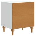 vidaXL Nočný stolík 2 ks Biela 43 x 34,5 x 50 cm Kompozitné drevo