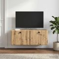 vidaXL Nástenná TV skrinka 78,5 x 31 x 30 cm Dub artisan