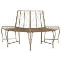 vidaXL Stromová lavička 4-Počet miest 160 x 80 x 89 cm Oceľ
