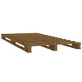 vidaXL Posteľný rám medový 75x190 cm borovicový masív malé jednolôžko
