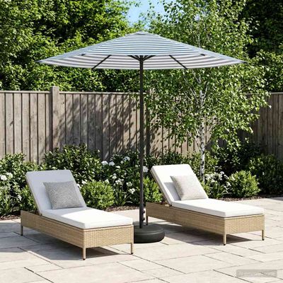 vidaXL Záhradný slnečník s podstavcom 230 x 230 cm Polyester