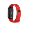 Silikónový remienok mi band 8/m8 (6). červený