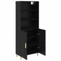 vidaXL Highboard Čierny dub 69,5 x 32,5 x 180 cm Kompozitné drevo