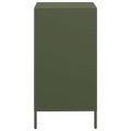 vidaXL Komoda olivovozelená 35x39x73,5 cm oceľ valcovaná za studena