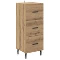 vidaXL Highboard Remeselný dub 34,5 x 34 x 180 cm Kompozitné drevo