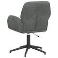 vidaXL Otáčacie stoličky k stolu 6 ks 54 x 55 x 90 cm Tmavosivá Zamat