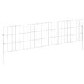 vidaXL Záhradný plot s kolíkmi 48 ks 115 x 30 cm Pozinkovaná oceľ