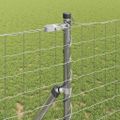 vidaXL Zemný fix pre vonkajší europlot 25 x 1 m Pozinkovaná oceľ