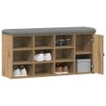 vidaXL Lavička na topánky Artisan Dub 102x32x50 cm Konštrukčné drevo