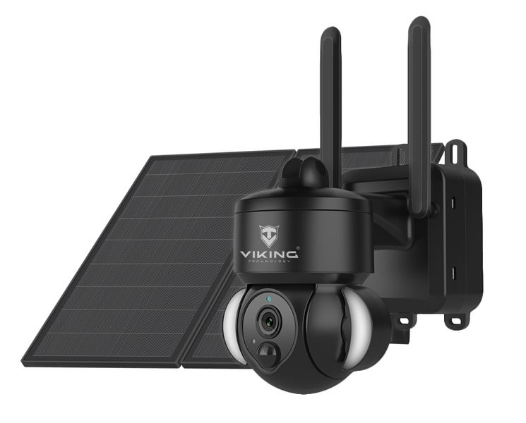 Solárna HD kamera Viking HDs03 4G/20000mAh/farebné nočné videnie/IP66/aplikácia/notifikácia/čierna