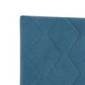 vidaXL Ottoman posteľ s matracom a LED Tmavo modrá 90 x 200 cm Zamat