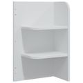 vidaXL Sada toaletného stolíka FAUSKE 5 ks Biela 100 x 50 x 143 cm
