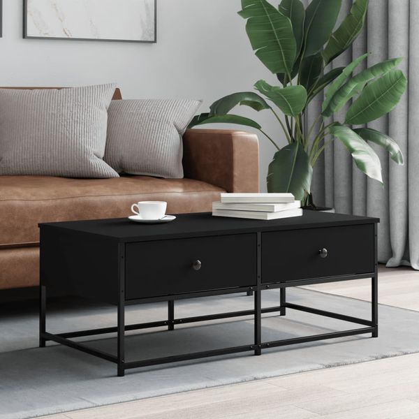 vidaXL Konferenčný stolík čierny 100x51x40 cm kompozitné drevo
