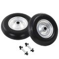 vidaXL Kolesá na fúrik z PU s nápravami 2 ks 4.00-8 390 mm