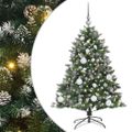 vidaXL Umelý vianočný stromček Zelená 120 cm PVC, plast a oceľ