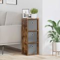 vidaXL Servírovacia skriňa so zásuvkou Dymová dub 25,5 x 22 x 69,5 cm