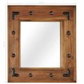 vidaXL Zrkadlo z masívneho akáciového dreva 50x50 cm