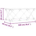 vidaXL Konferenčný stolík dub sonoma 100x49x40 cm kompozitné drevo