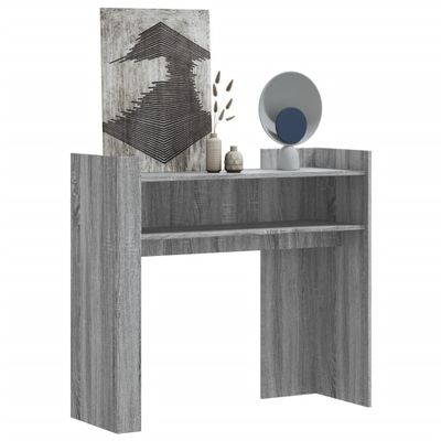 vidaXL Konzolový stolík sivý sonoma 100x35x90 cm kompozitné drevo