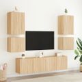 vidaXL TV nástenné skrinky 2 ks dub sonoma 40,5x30x40 cm kompoz. drevo
