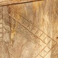 vidaXL Komoda, mangový masív 110x30x60 cm