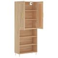 vidaXL Vysoká skrinka dub sonoma 69,5x34x180 cm spracované drevo