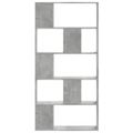 vidaXL Knižnica 5 políc betónovosivá 80,5x23,5x162,5cm kompozit. drevo