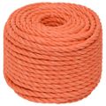 vidaXL Pracovné lano oranžové 24 mm 25 m polypropylén